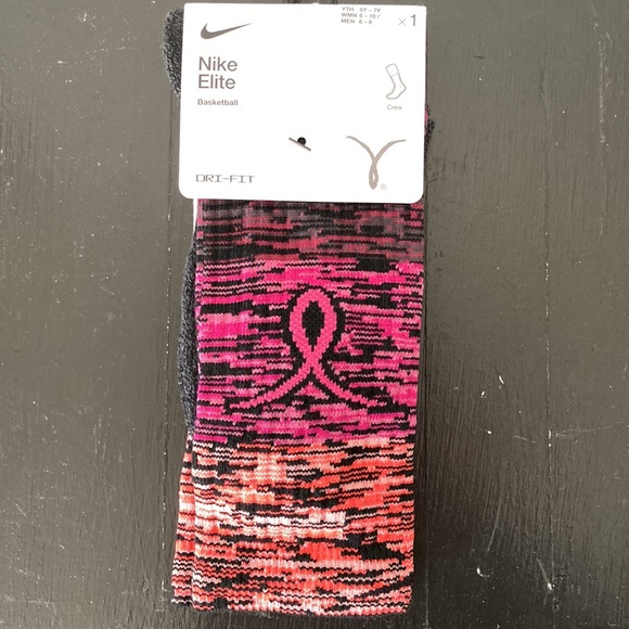 Nike Elite Basketball KAY YOW Crew Multi Color Dri-Fit Socks W6-10 M6-8 NWT - Picture 2 of 7